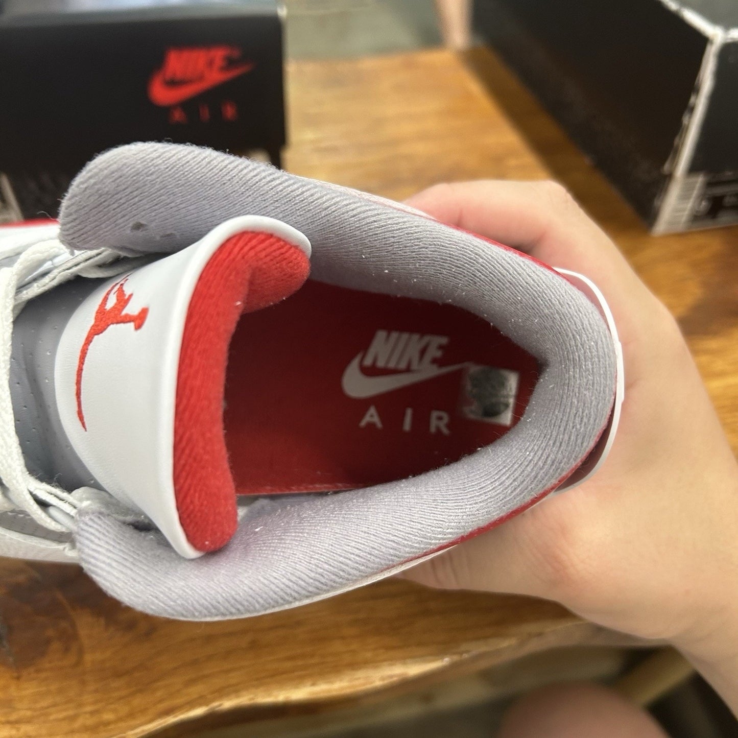 Size 10 - Jordan 3 Retro Mid Fire Red Lightly Worn
