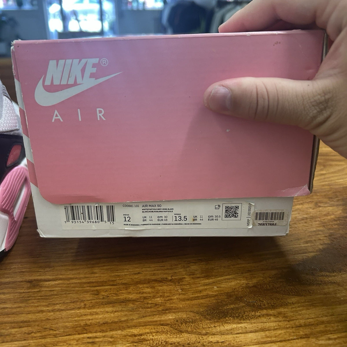 Size 12 - Nike Air Max 90 Rose Pink Worn Once OG All