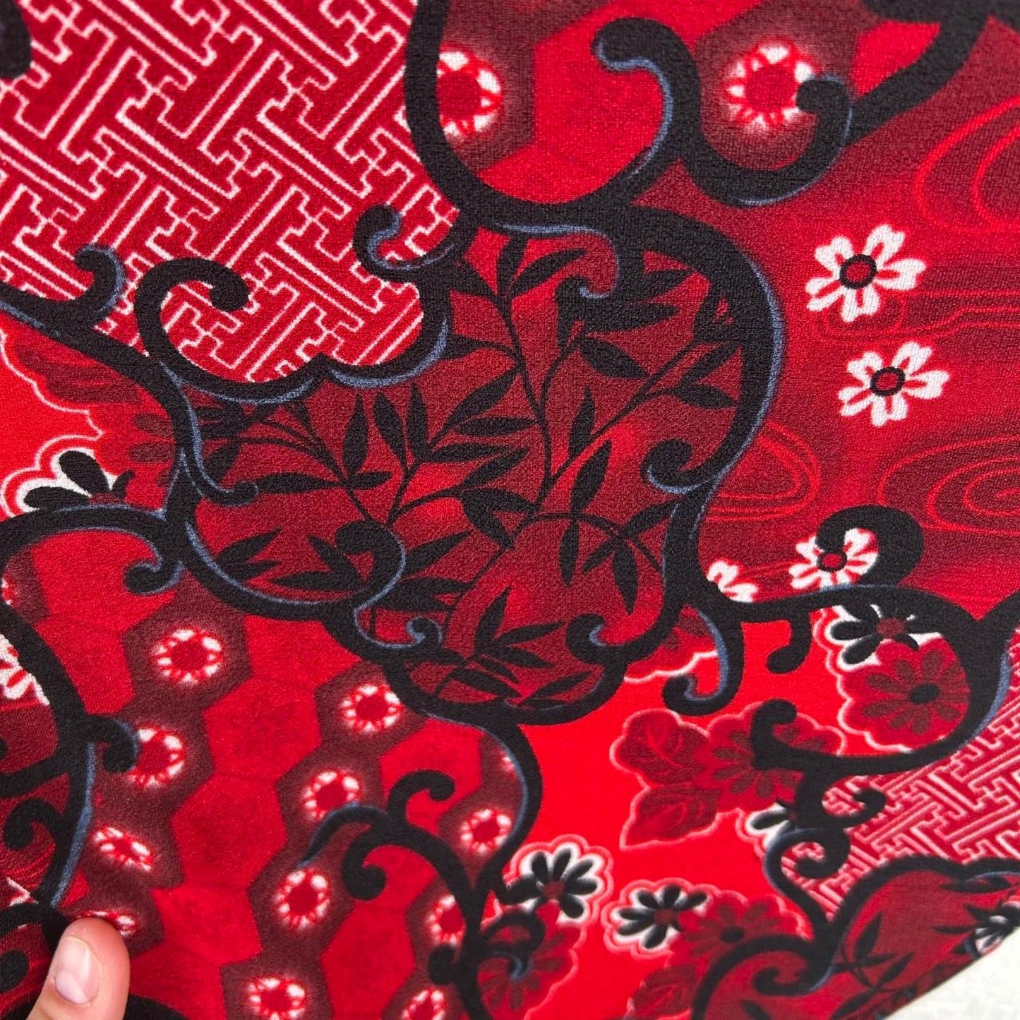 Vintage 90’s Paisley Witchy Floral Print Two Piece Stretchy Matching Skirt & Top (M)