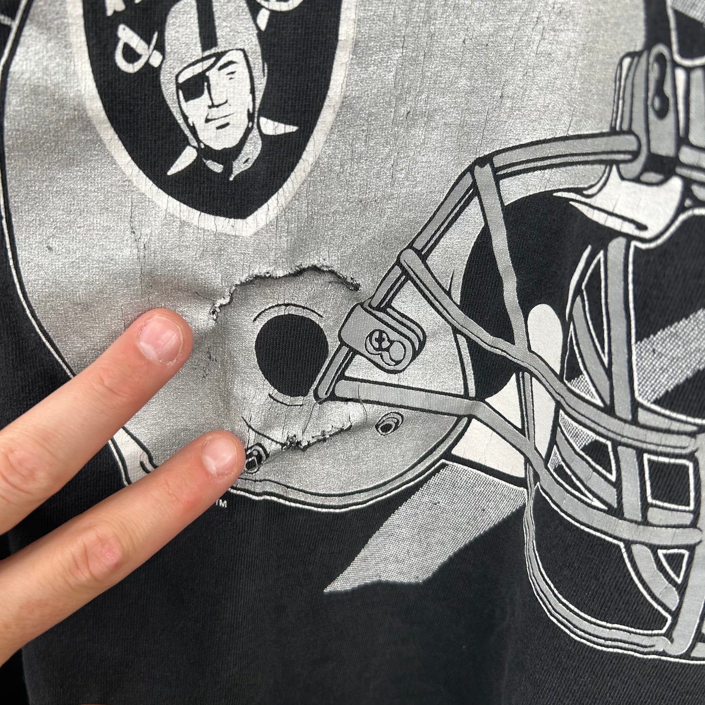 Vintage 90s Los Angeles Raiders Graphic Tee (XL)