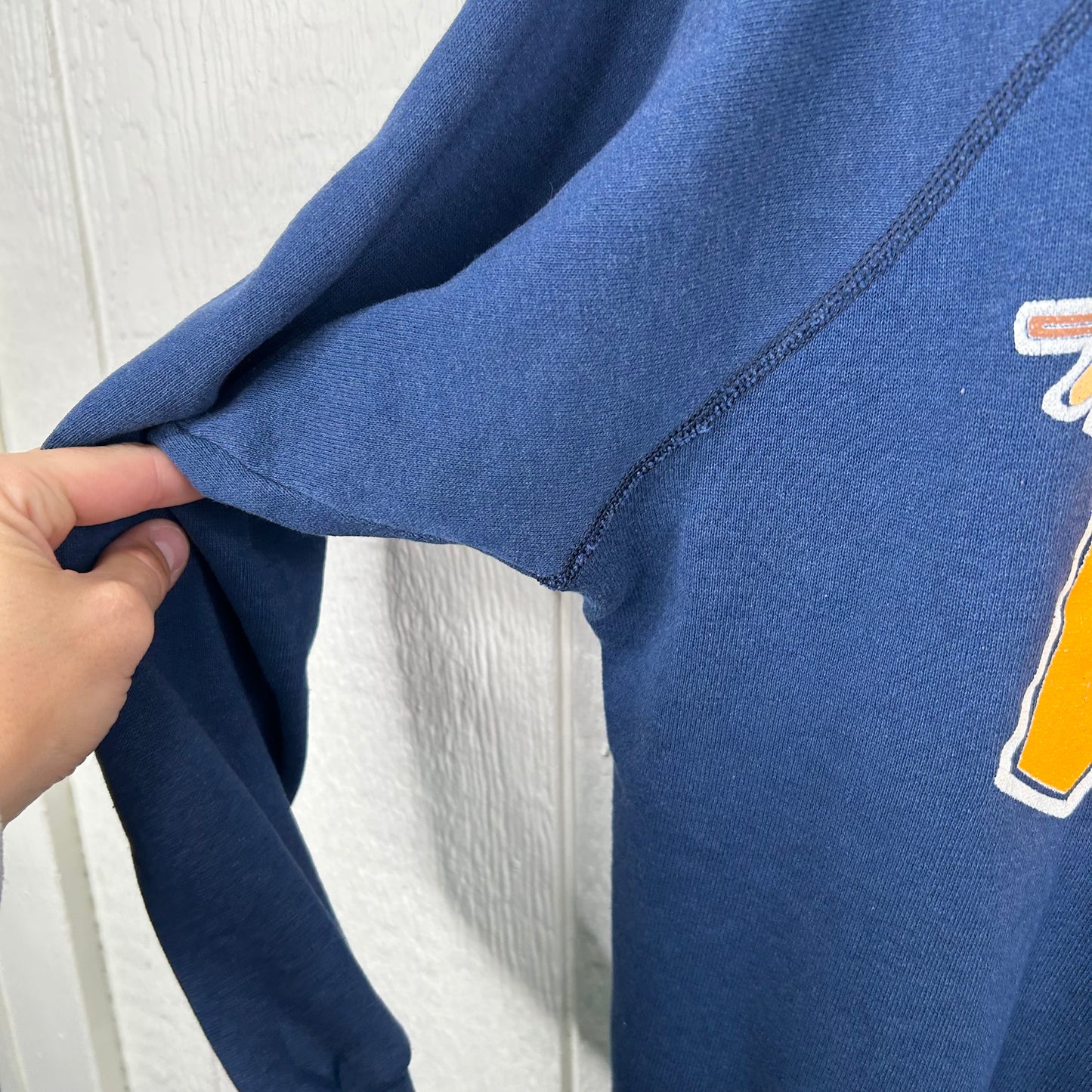 Rare 70s WVU Mountaineer Graphic Crewneck (M)