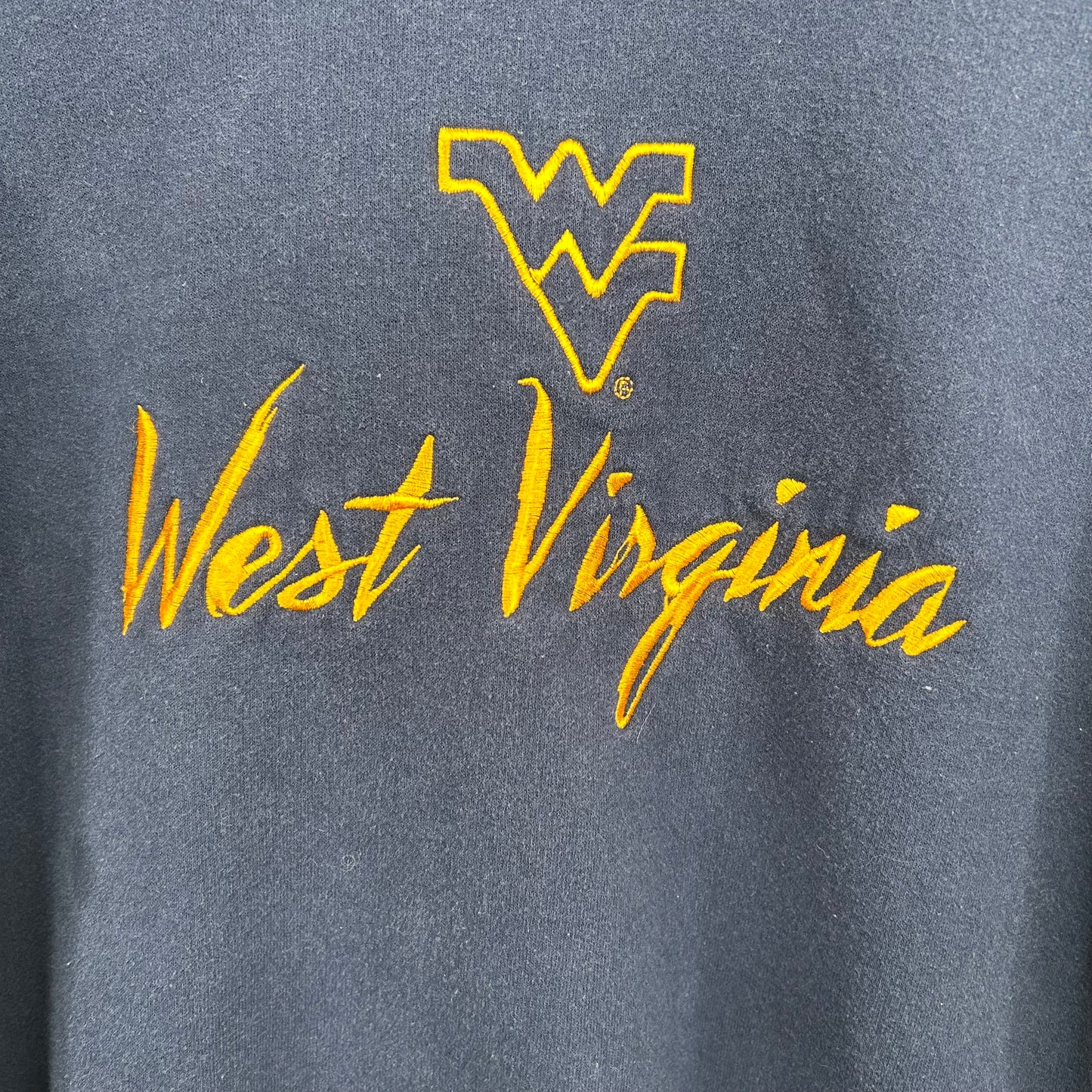 Y2K Embroidered West Virginia University Crewneck (M)