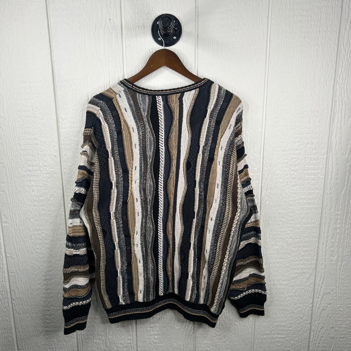 Vintage 90's Italian 3D Knit Coogi Style Sweater (L)