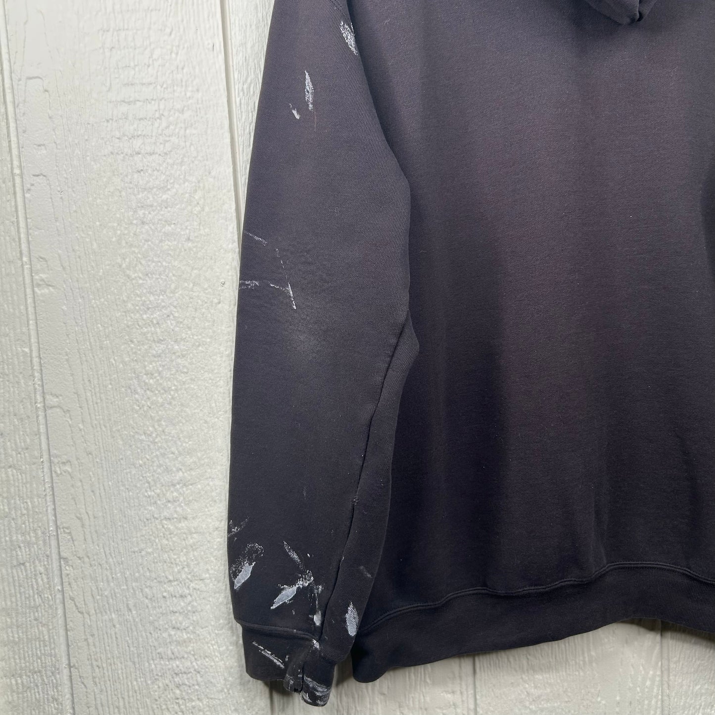Vintage Thrashed Black Carhartt Zip-Up Hoodie (XL)