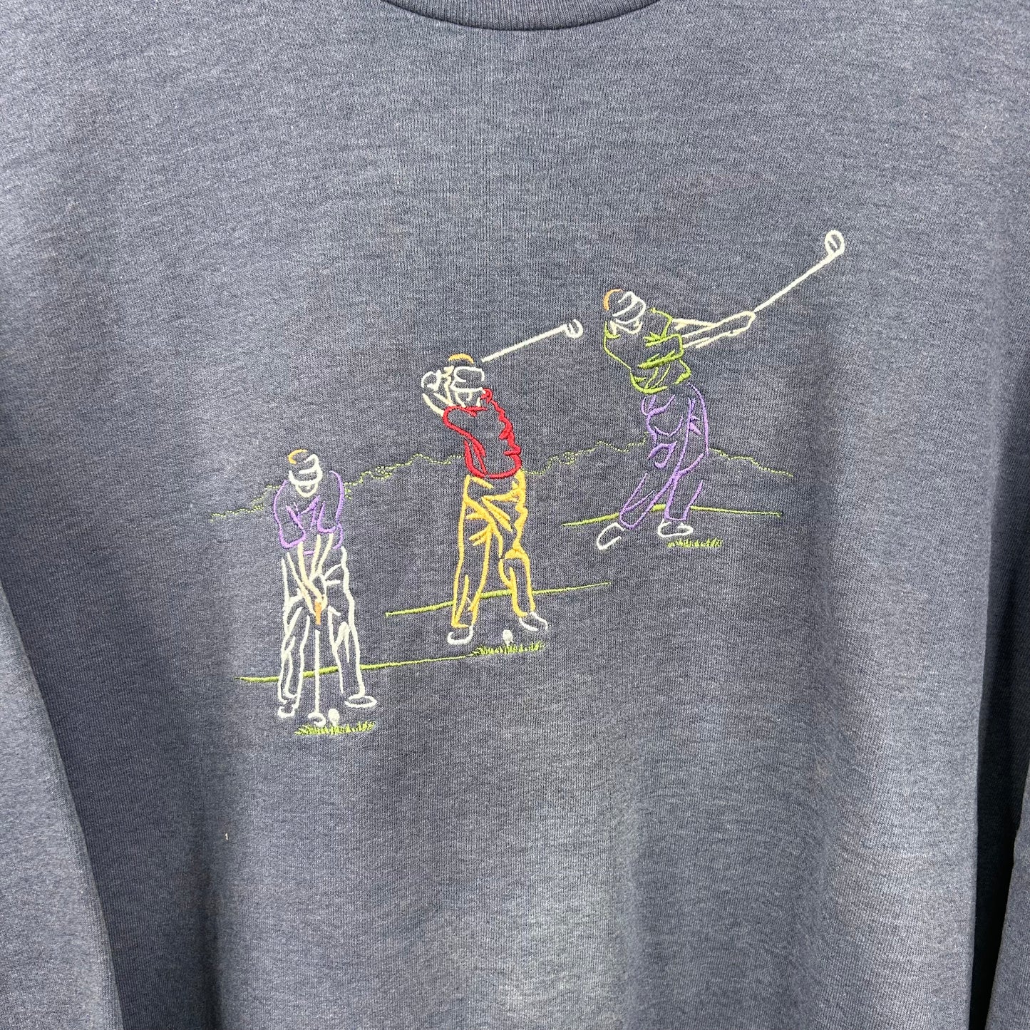 Vintage Embroidered Golf Crewneck (L)
