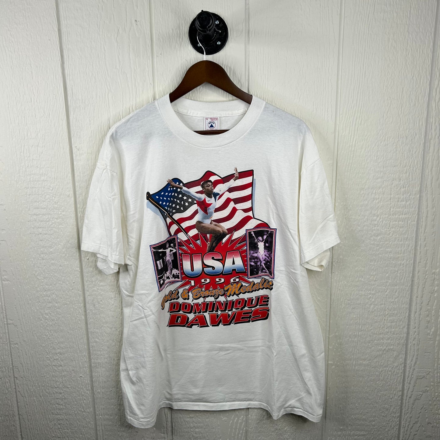 Vintage 1996 Team USA Olympics Gymnast Tee (XL)
