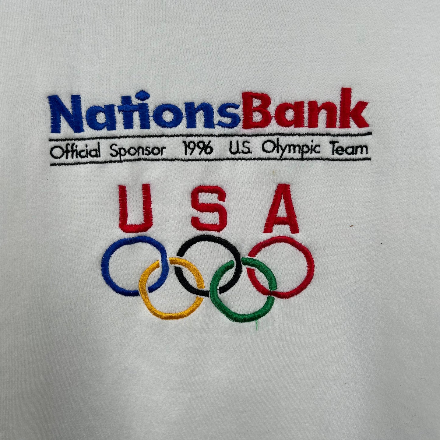 Vintage 1996 Olympic Team USA National Bank Crewneck (L)