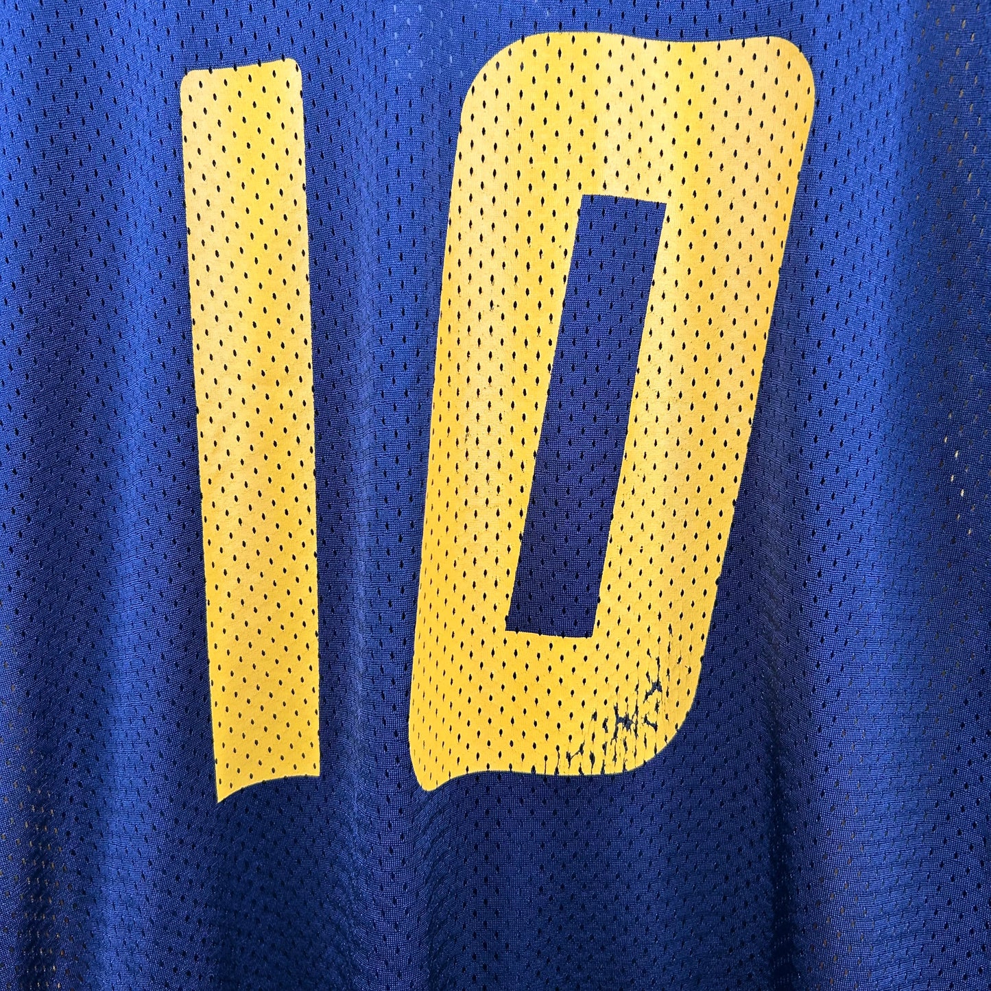 Y2K Nike WVU Number 10 Navy Jersey (XXL)