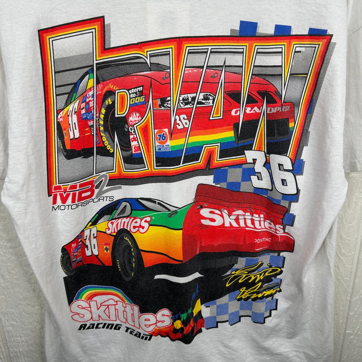 Vintage 1998 NASCAR Skittles Racing Team Tee (L)