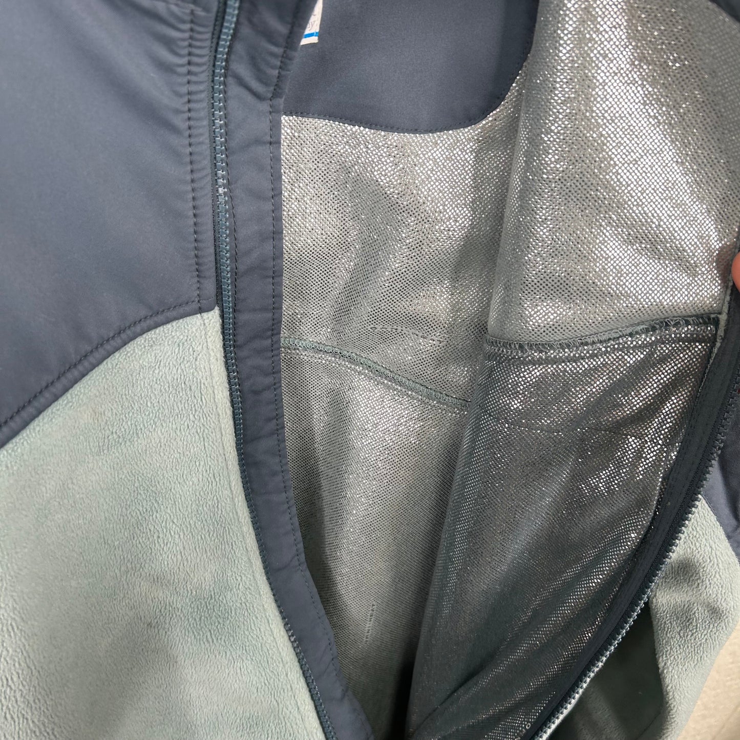 Y2K Navy & Blue Columbia Therm Lined Zip-Up Jacket (XXL)