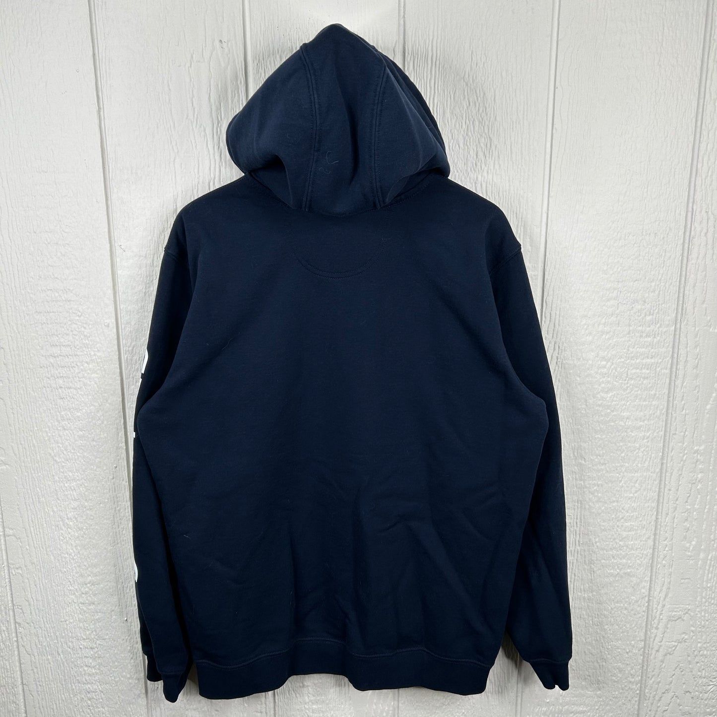 Y2K Navy Sleeve Hit Carhartt Hoodie (L)