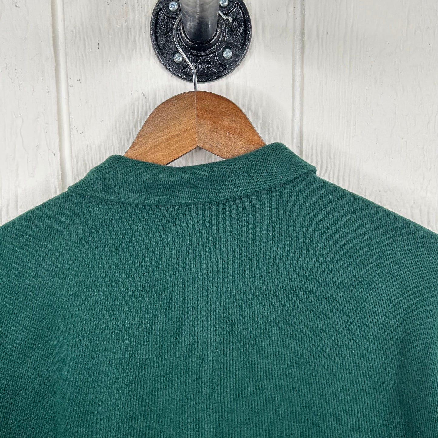 Vintage Polo Ralph Lauren Forest Green 1/4 Zip Sweatshirt (L)