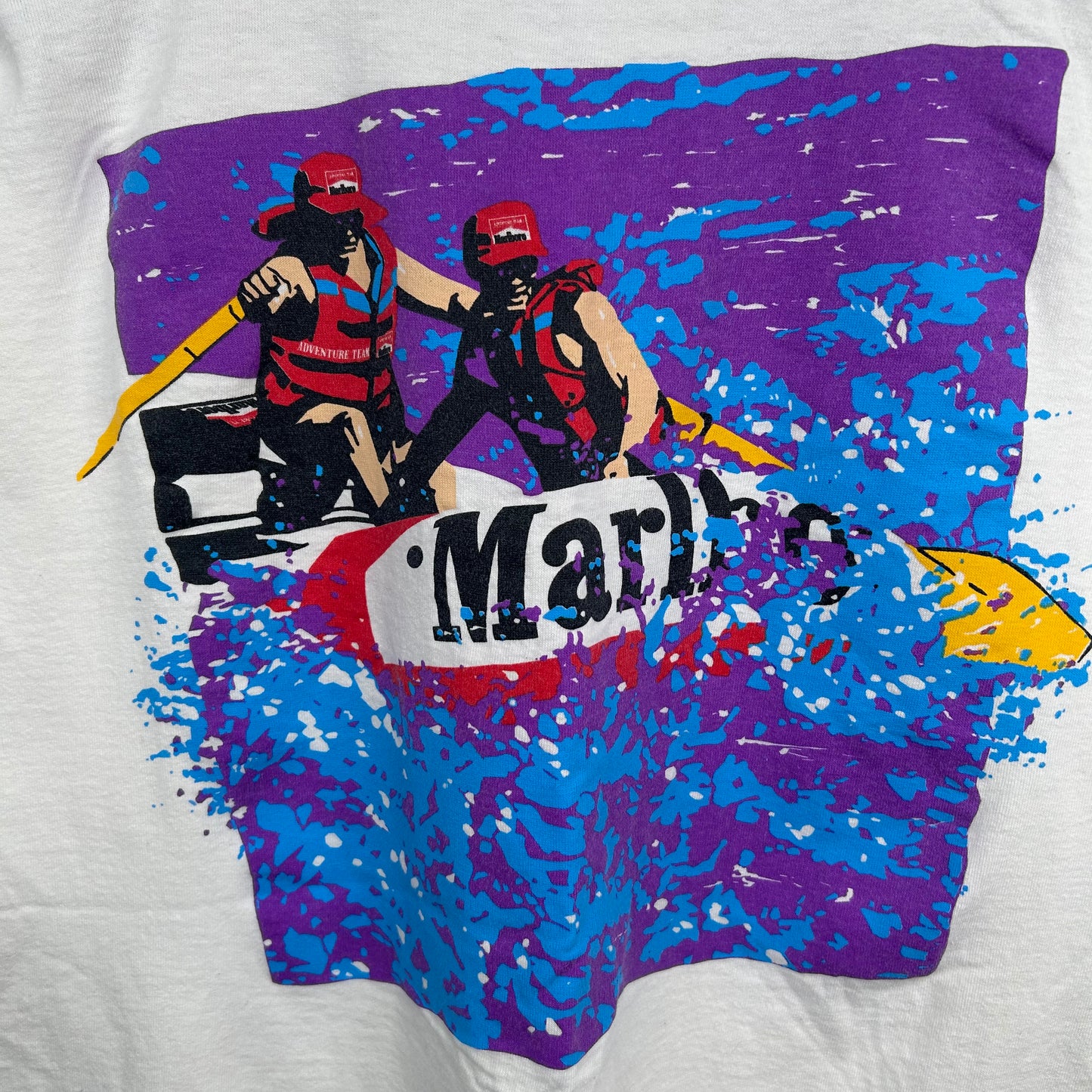 Vintage 90's Marlboro White Water Rafting Graphic Tee (XL)