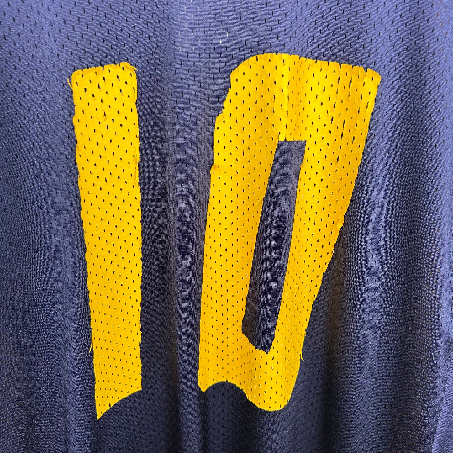 Y2K WVU Mountaineers Steve Slayton Number 10 Nike Football Jersey (L)