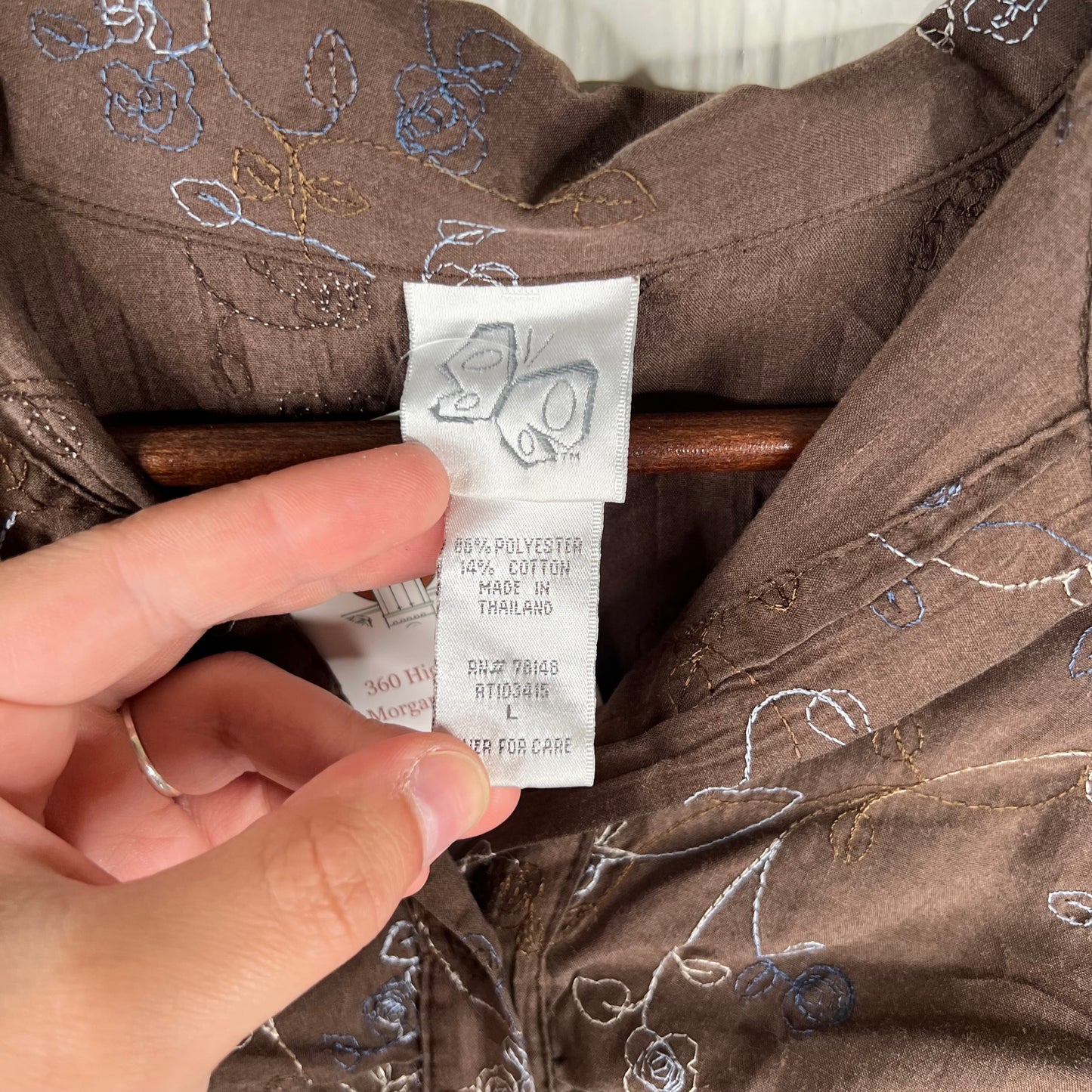 Vintage Brown Blouse (WL)