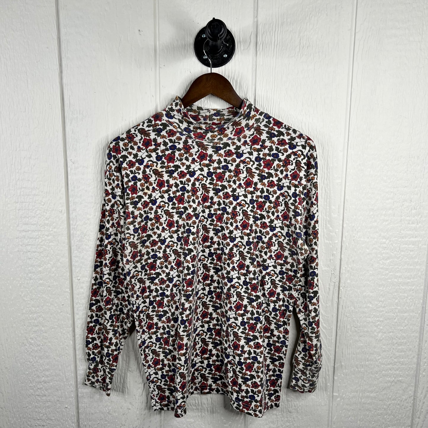 Vintage Flower Turtle Neck Tee (M)