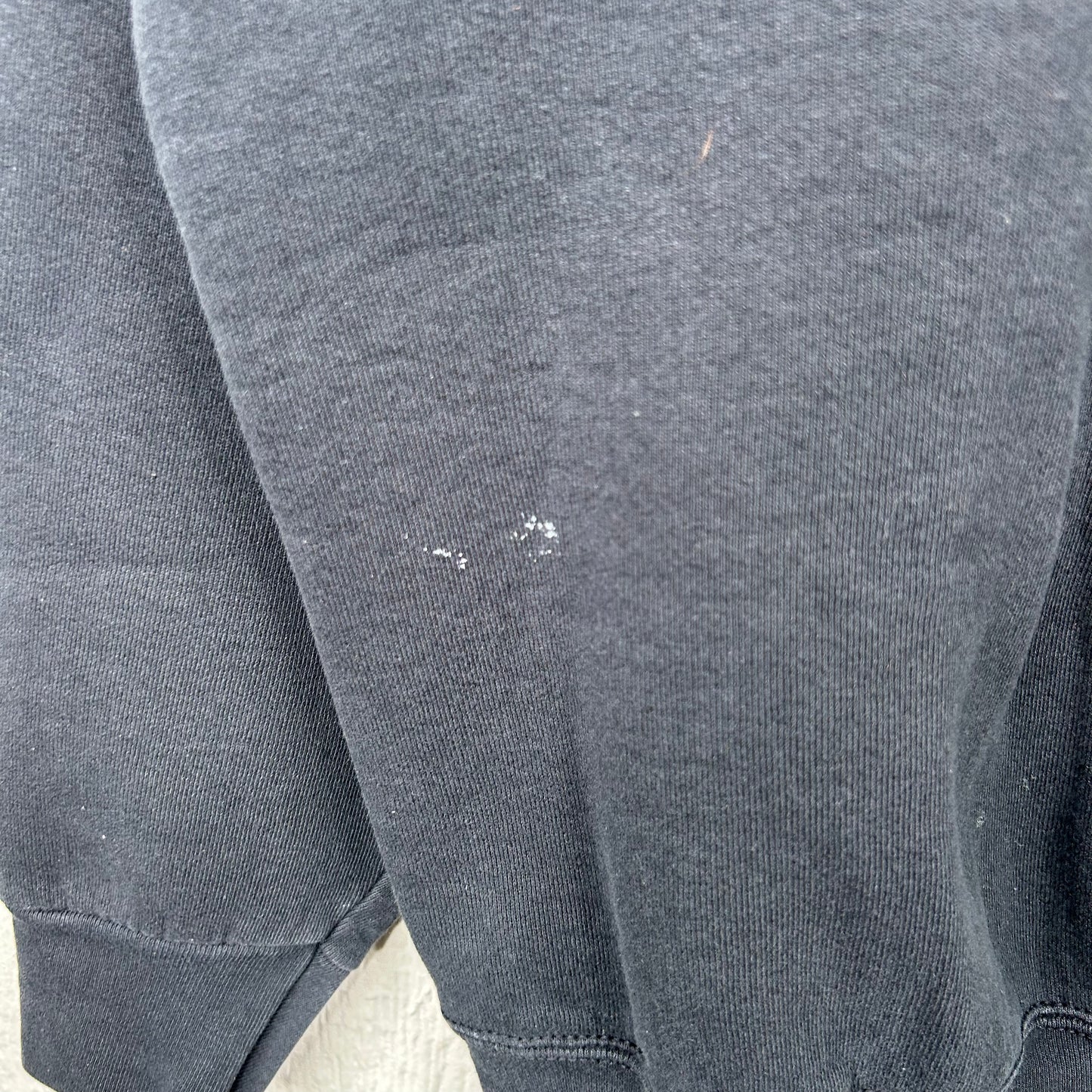 Vintage Faded Black Old School Screen Printed Crewneck (L)