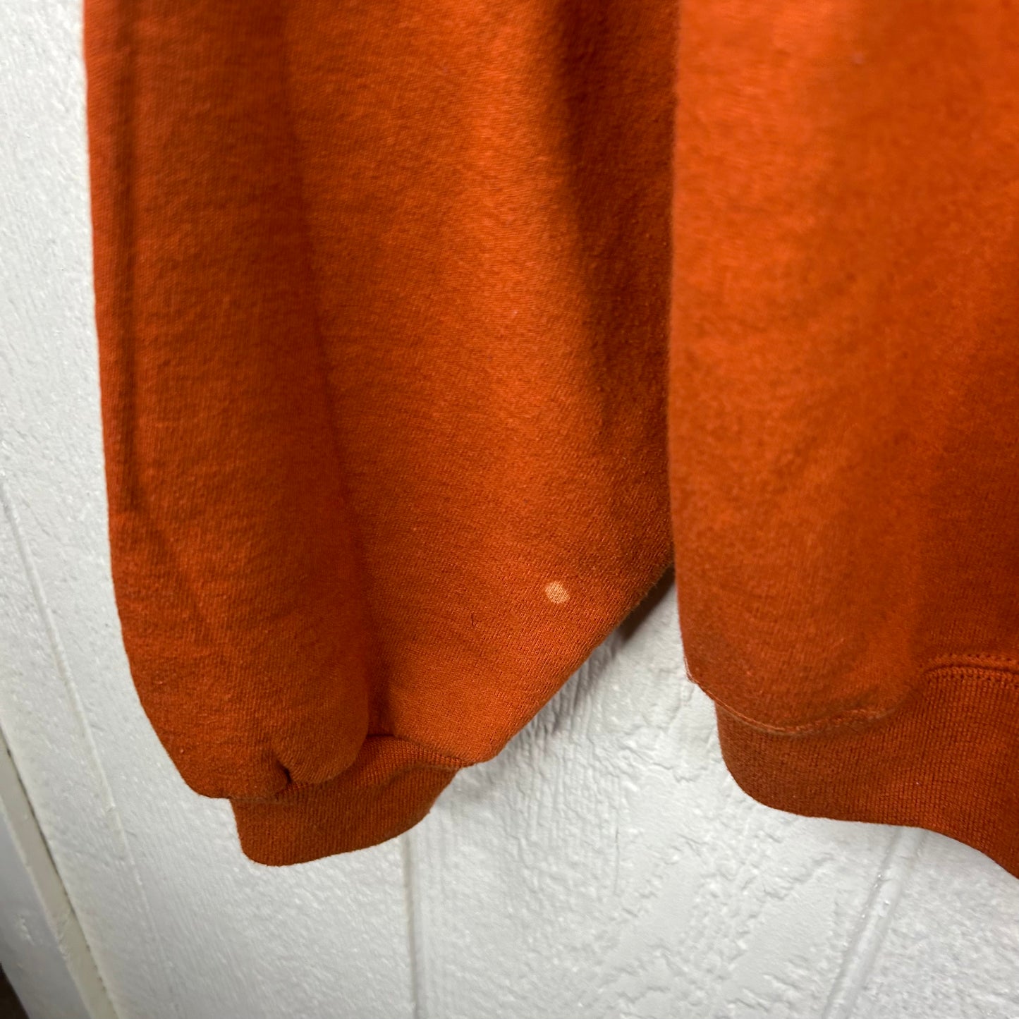 Vintage Heavyweight Burnt Orange Old School Screen Printed Crewneck (L)