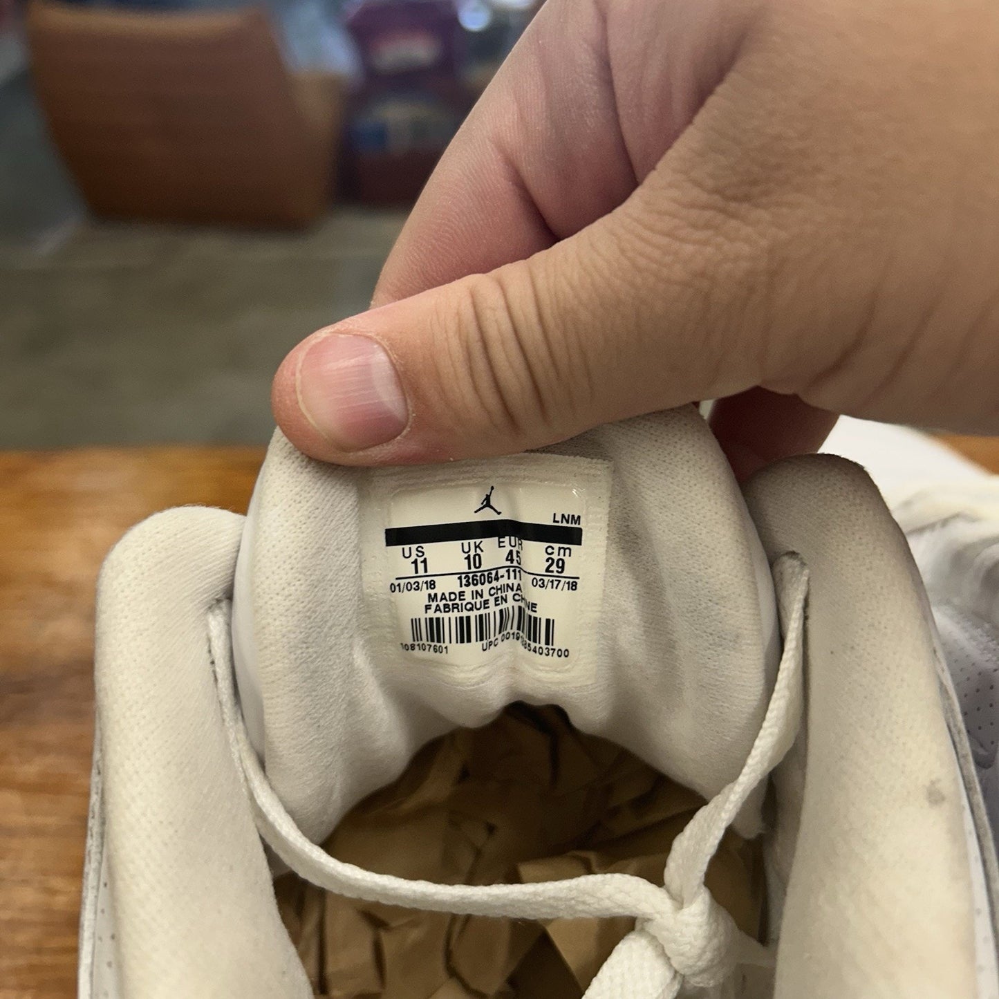 Size 11 - Air Jordan 3 Retro Triple White