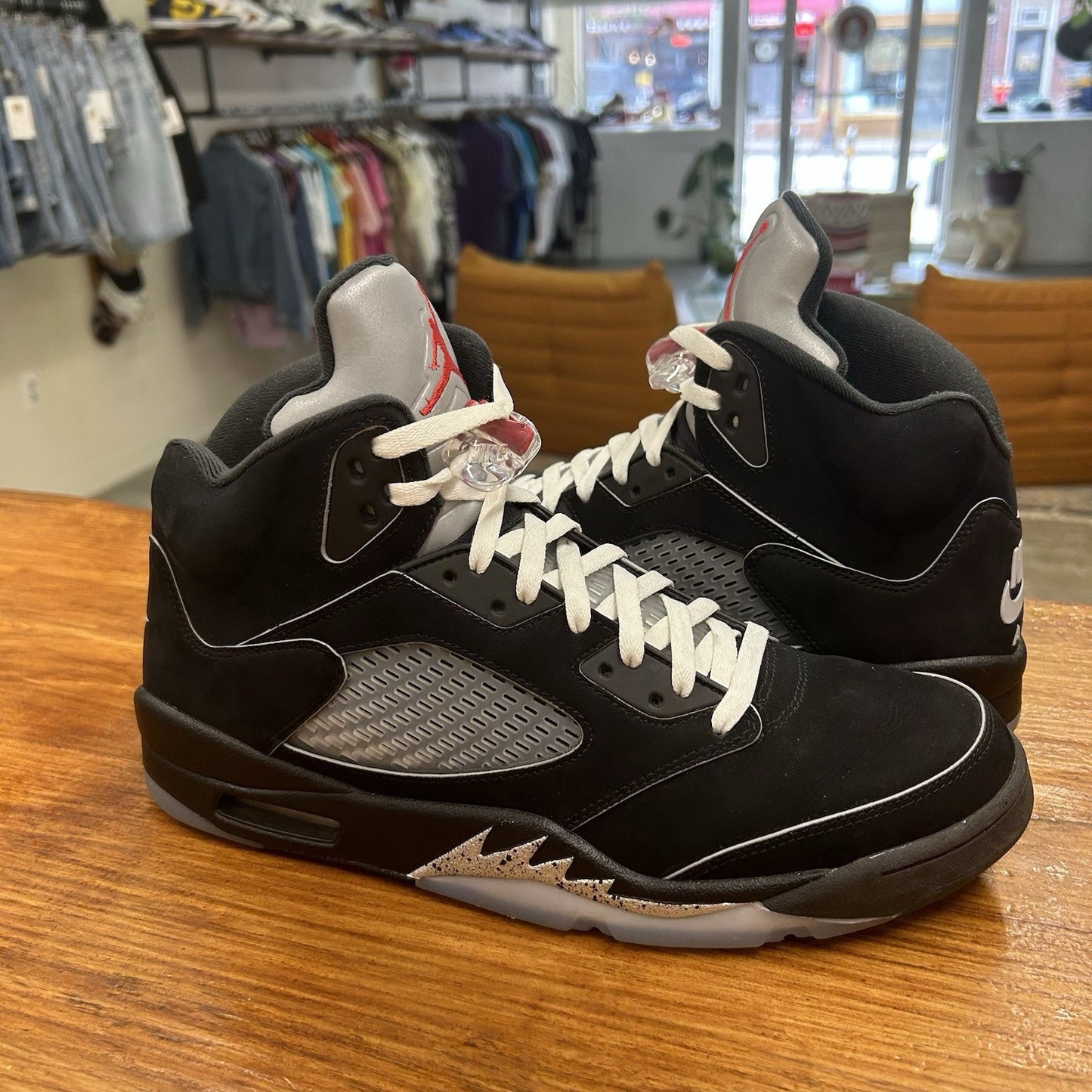 Size 13 - Air Jordan 5 Retro OG Black Metallic Reimagined Lightly Worn
