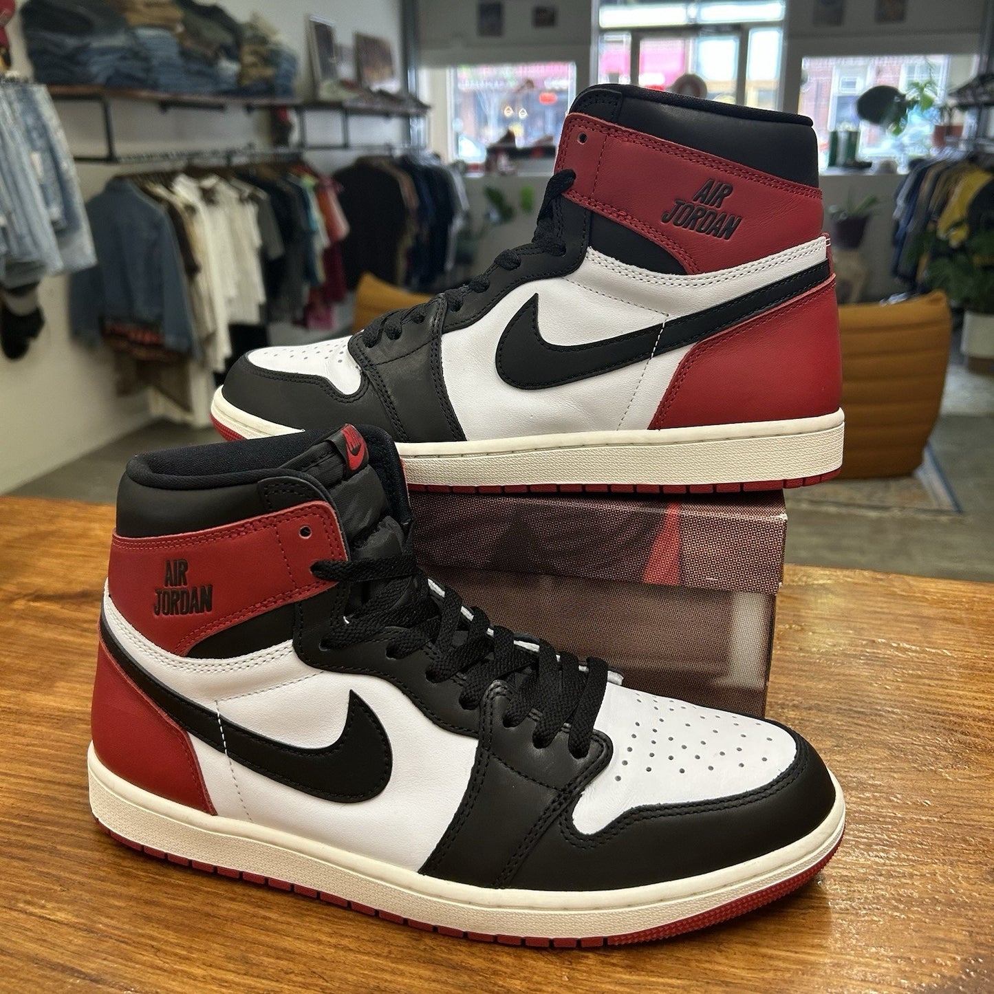 Jordan High Black Toe Reimagined - Like New - $120