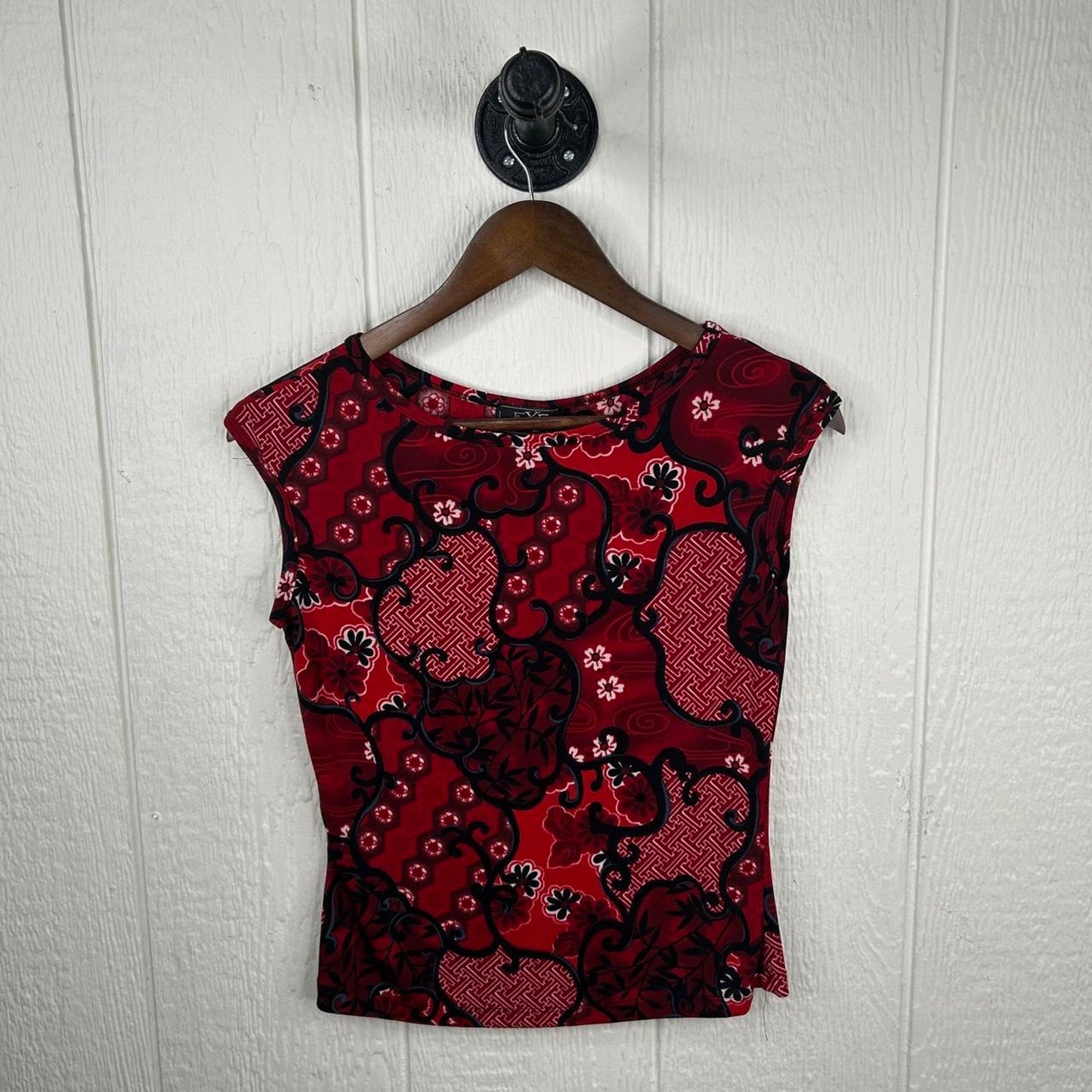 Vintage 90’s Paisley Witchy Floral Print Two Piece Stretchy Matching Skirt & Top (M)