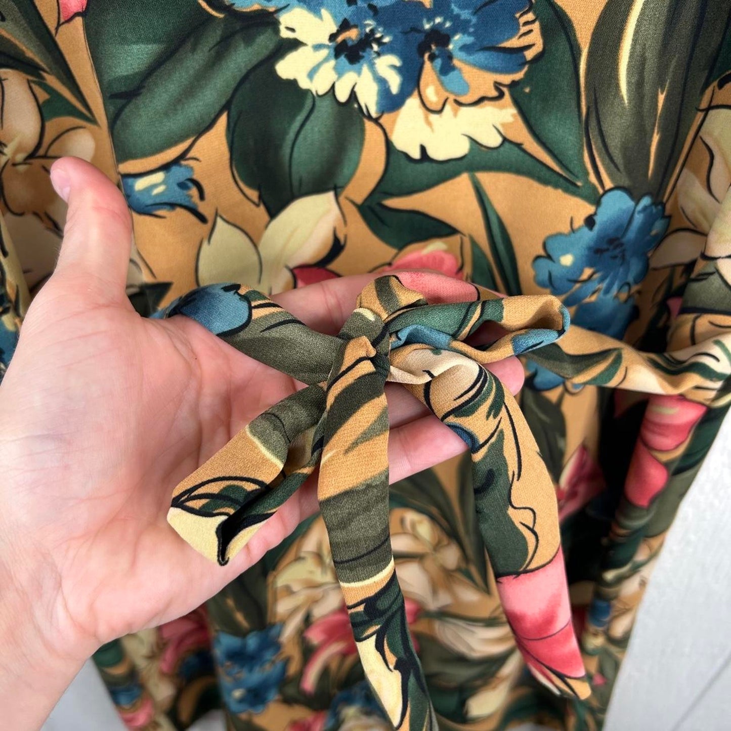 Vintage Island Girl Hawaiian Style Floral Dress (XS)