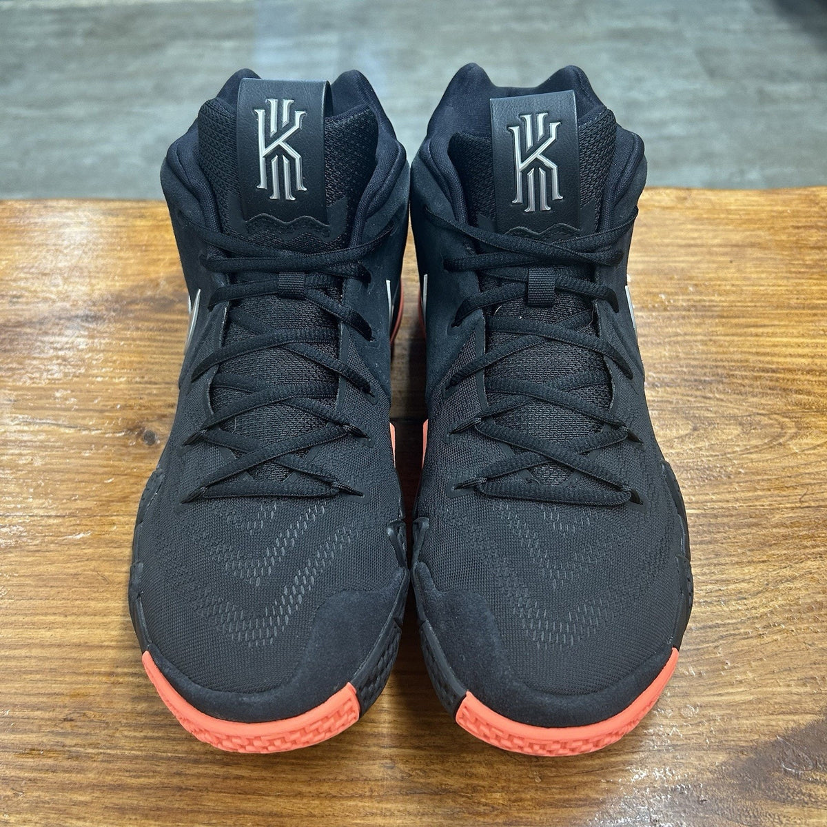 Size 12 - Nike Kyrie 4 Silver Orange Worn Once No Box