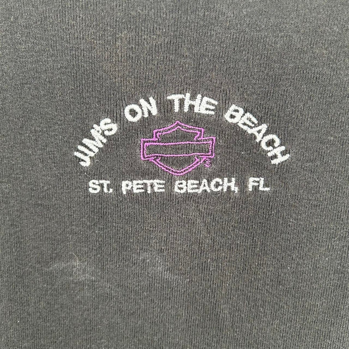 Vintage Harley Davidson Wolf St. Pete Florida Femme Skin Tight Tank (M)