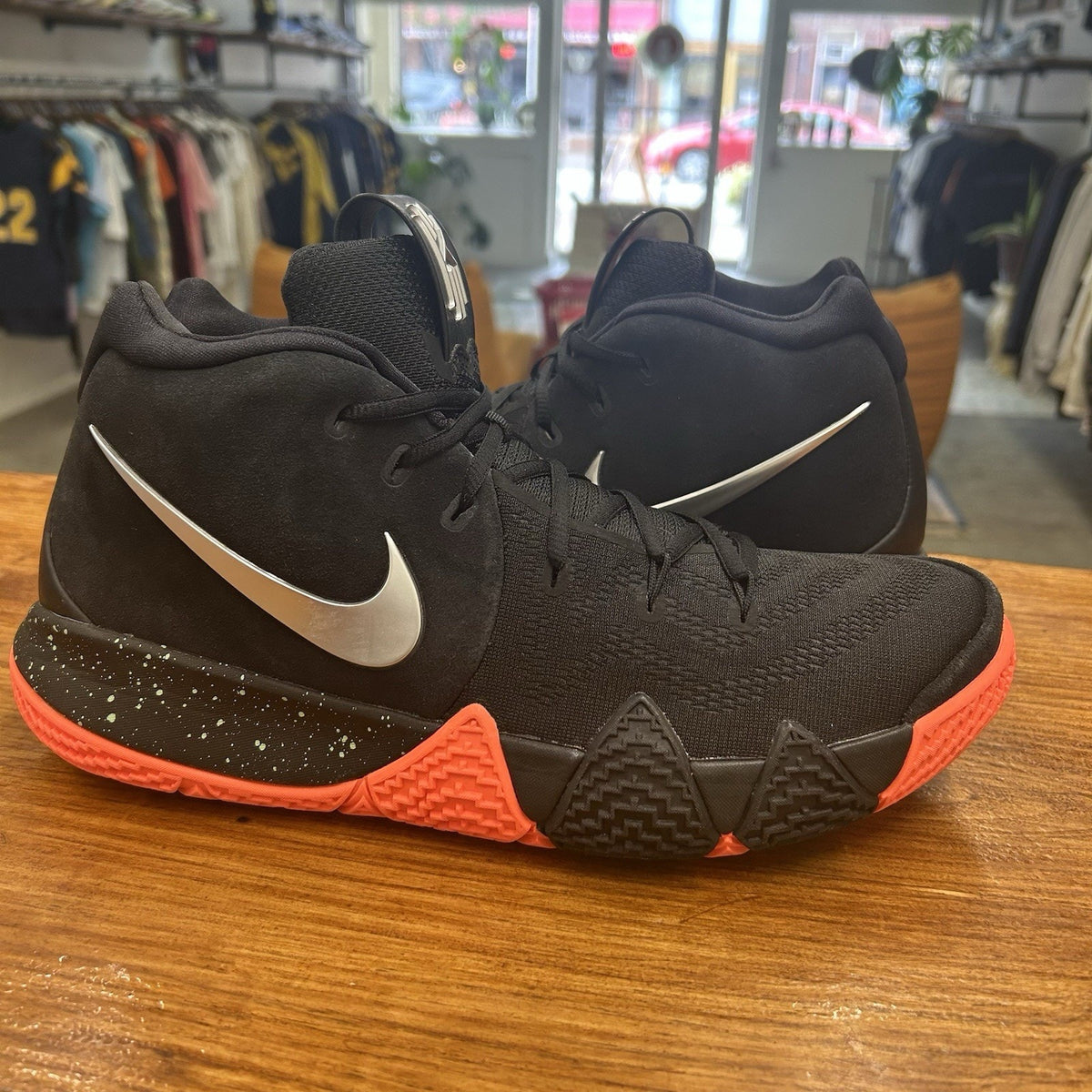 Size 12 - Nike Kyrie 4 Silver Orange Worn Once No Box