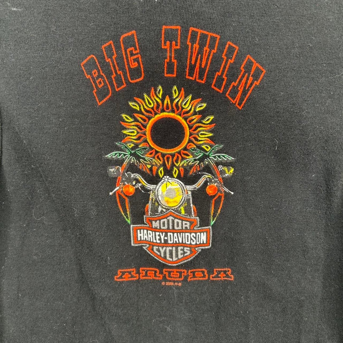 2000s y2k Harley Davidson Motorcycle Aruba Women's Tank (M)