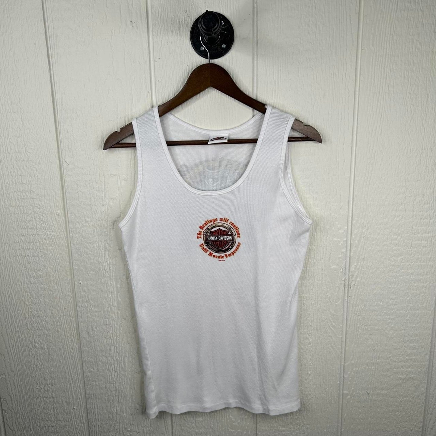 2000s Harley Davidson Key West Grunge Skull Women’s Tank (L)