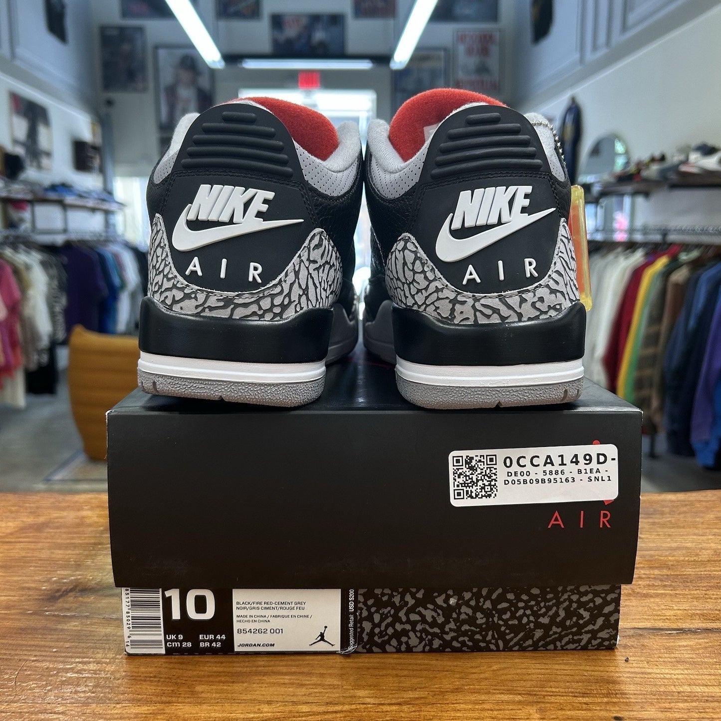 Size 10 - Jordan 3 Retro OG Mid Black Cement