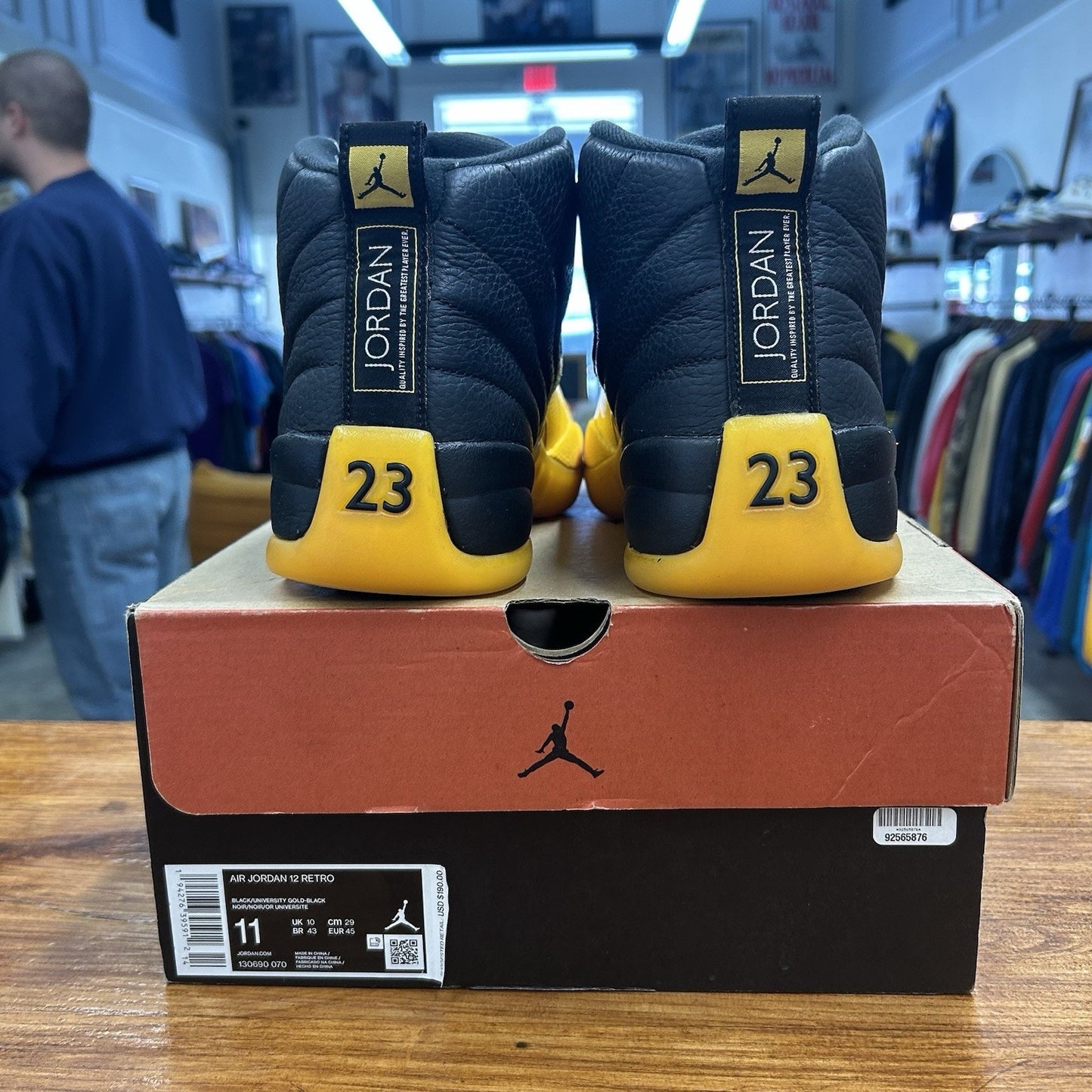 Size 11 - Jordan 12 University Gold
