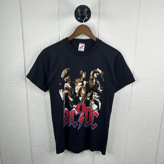 Vintage 80’s AC/DC Rock Concert Band Tee (S)
