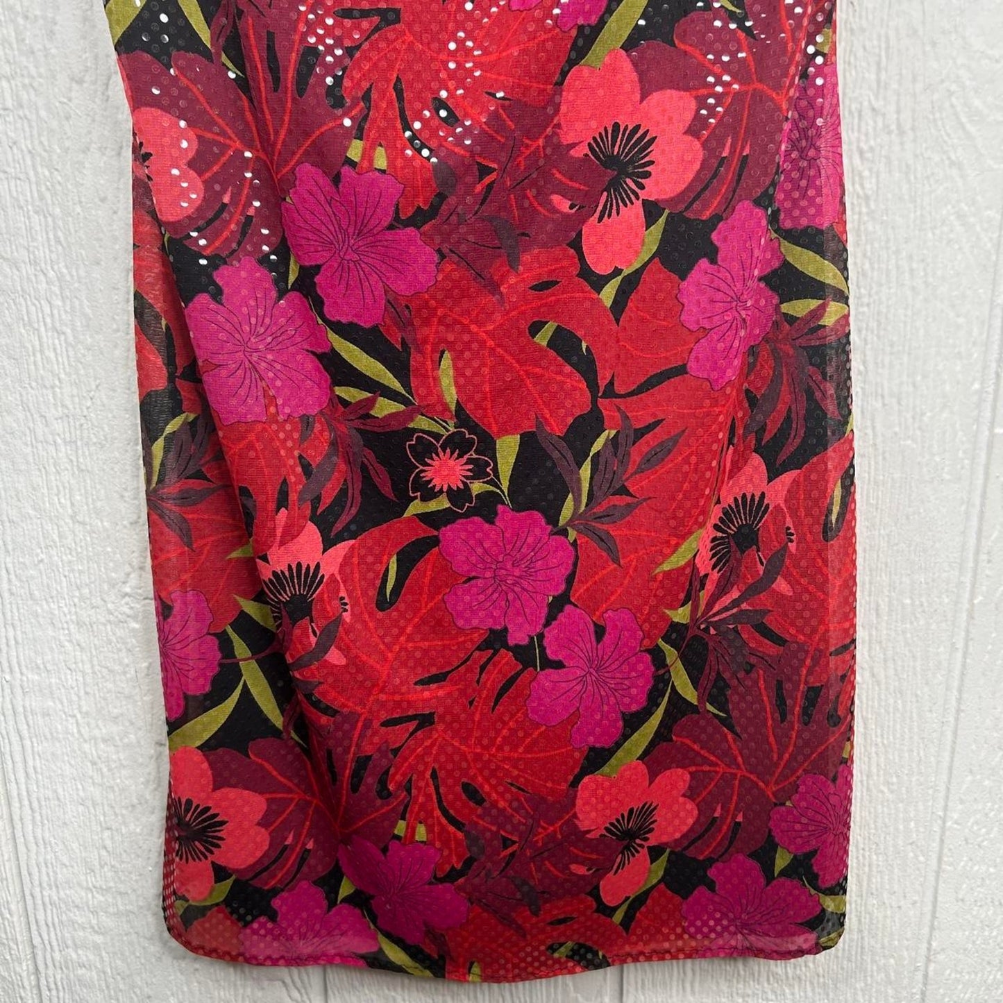 Vintage y2k Floral Hawaiian Sparkly Dress (12)