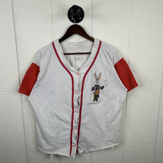 Vintage 1994 Bugs Bunny & Taz Button-Up Baseball Style (L)
