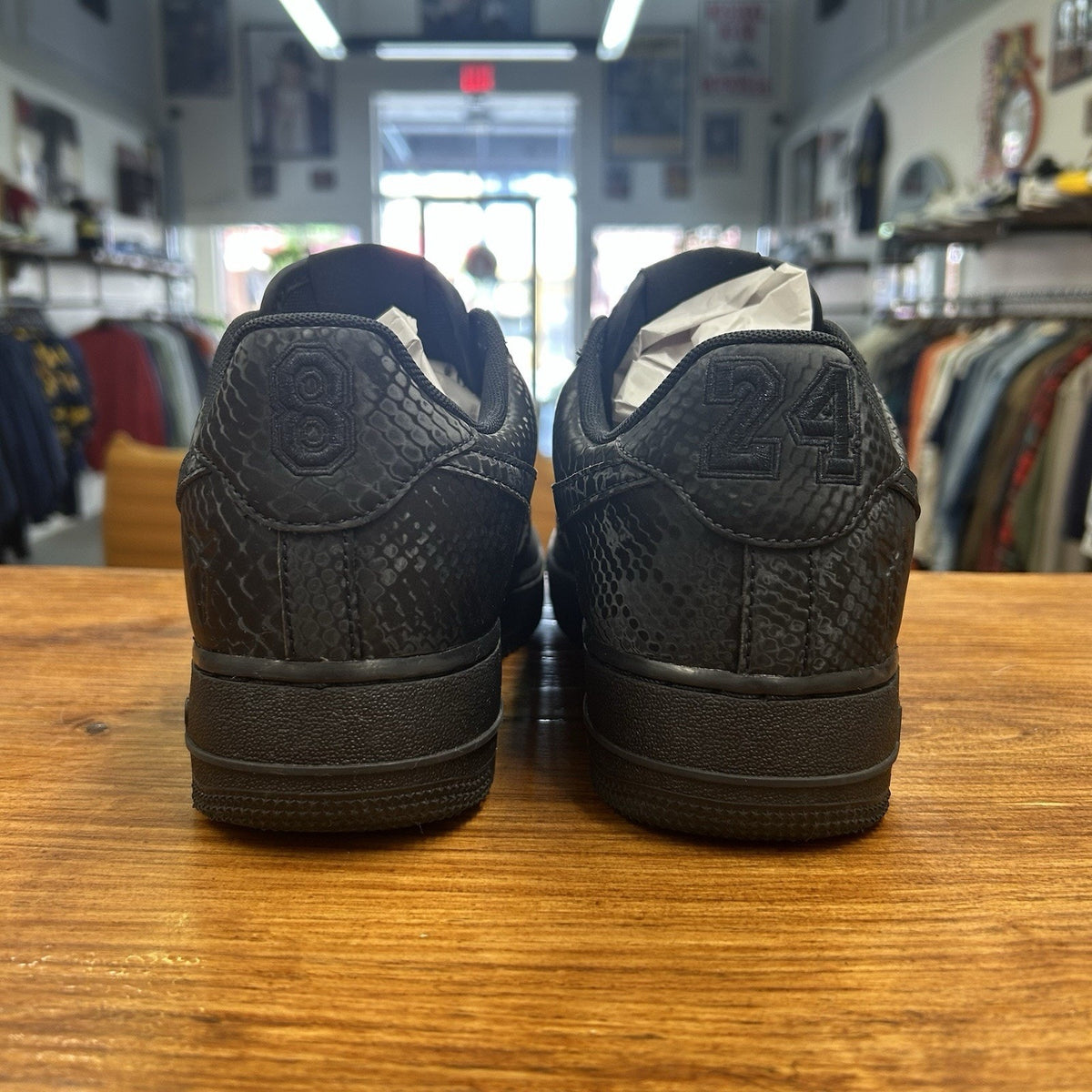 Size 9 - Kobe Bryant x Nike Air Force 1 Low Triple Black Lightly Worn