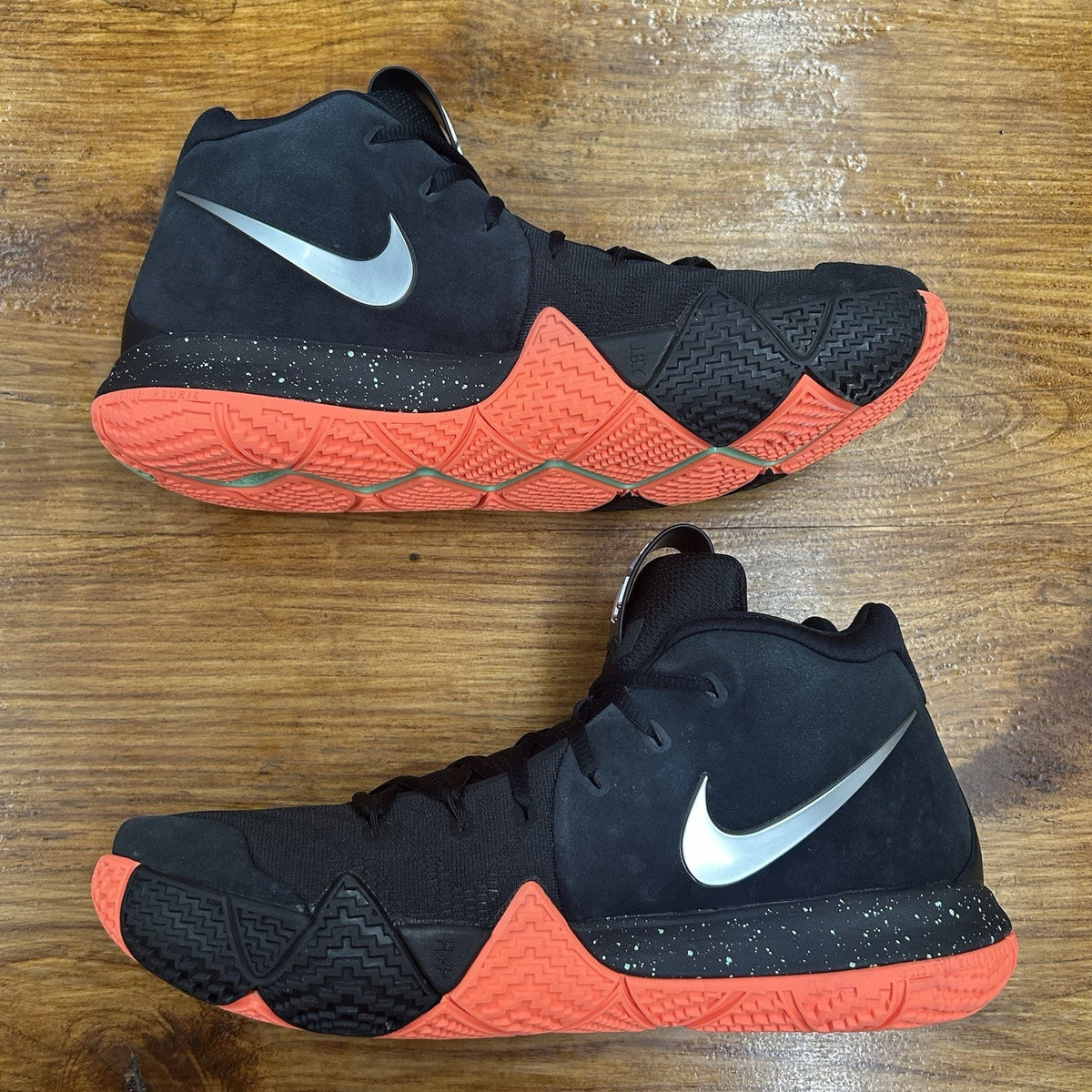 Size 12 - Nike Kyrie 4 Silver Orange Worn Once No Box