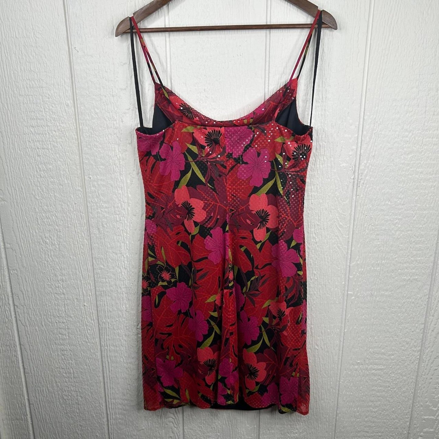Vintage y2k Floral Hawaiian Sparkly Dress (12)
