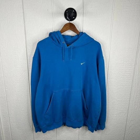 Y2K Nike Light Blue Oversized Streetwear Hoodie (XL)