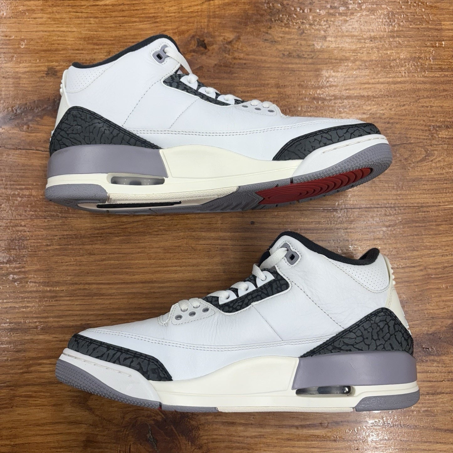 Size 10.5 -Jordan 3 Retro Cement Grey