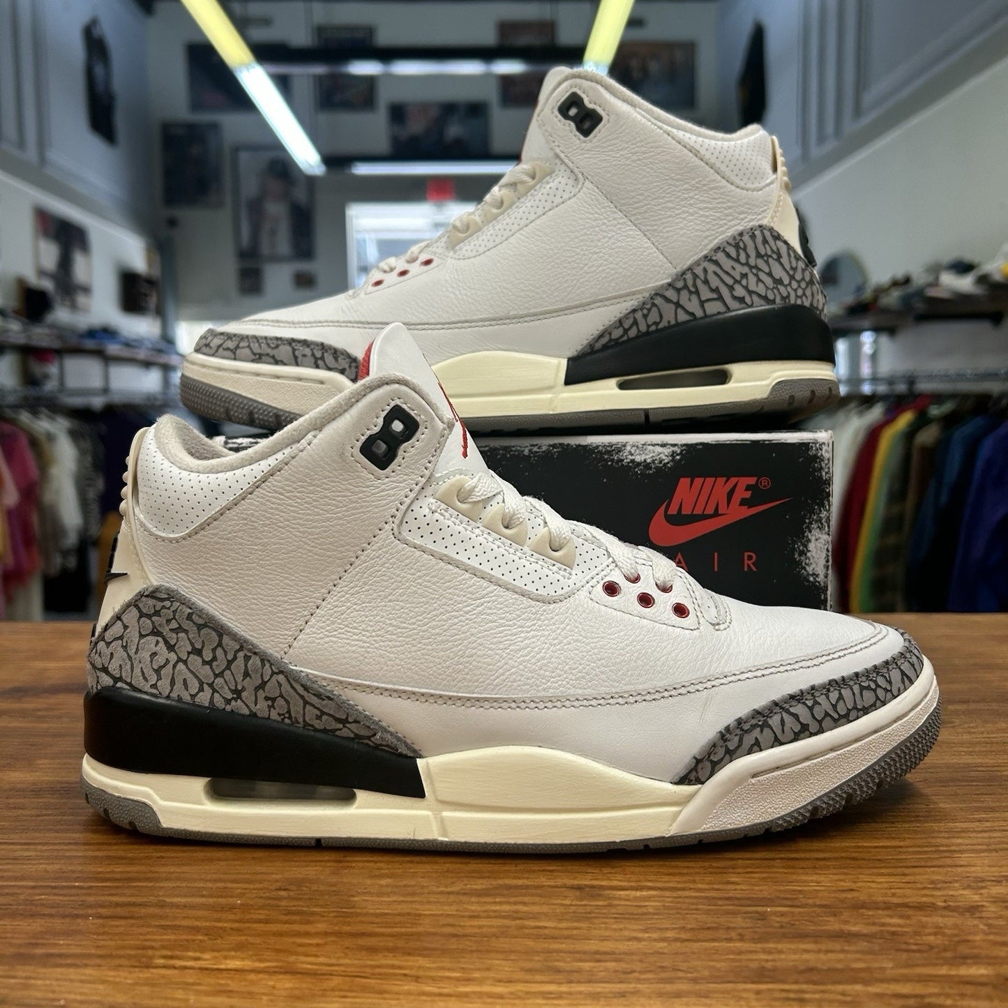 Size 9 - Jordan 3 Retro Mid White Cement Reimagined Lightly Worn OG All
