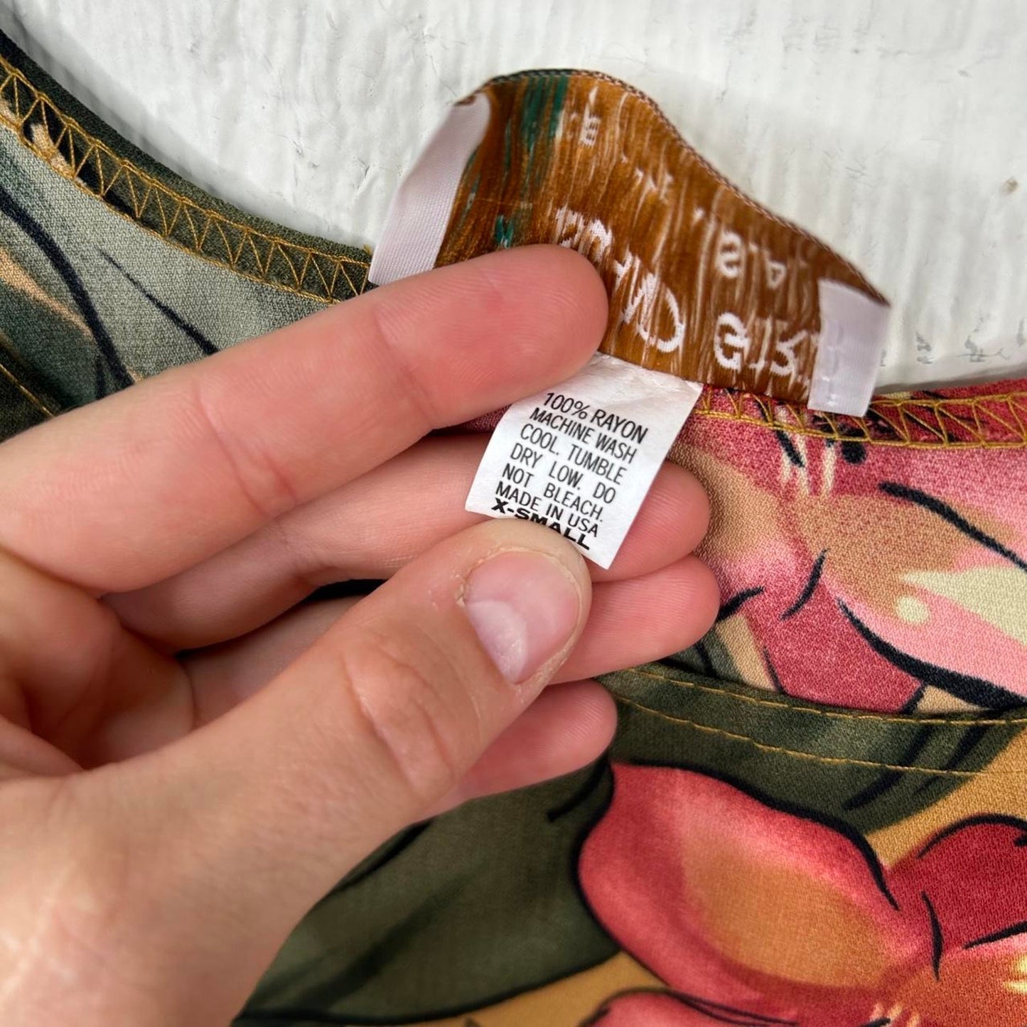 Vintage Island Girl Hawaiian Style Floral Dress (XS)