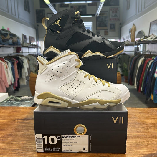 Size 10.5 - Air Jordan 7/6 Retro Golden Moments Pack