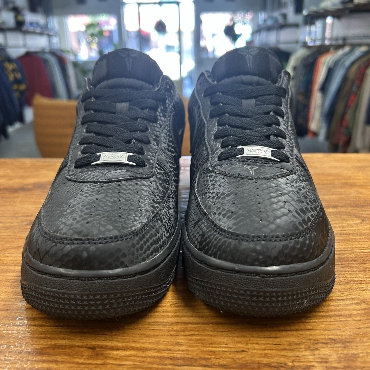 Size 9 - Kobe Bryant x Nike Air Force 1 Low Triple Black Lightly Worn