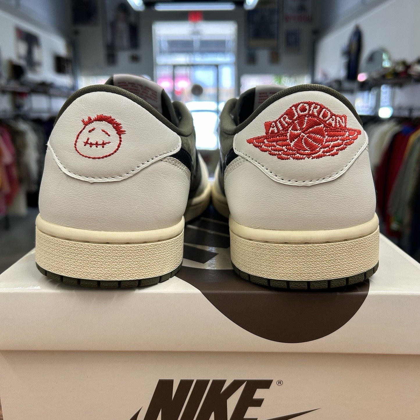 Size 10.5 - Travis Scott x Air Jordan 1 Retro OG SP Low Reverse Olive