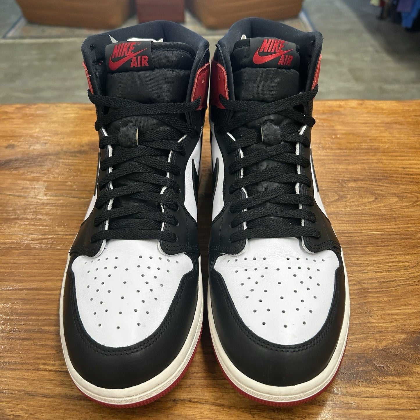 Size 13 - Air Jordan 1 Retro OG High Black Toe Reimagined Used