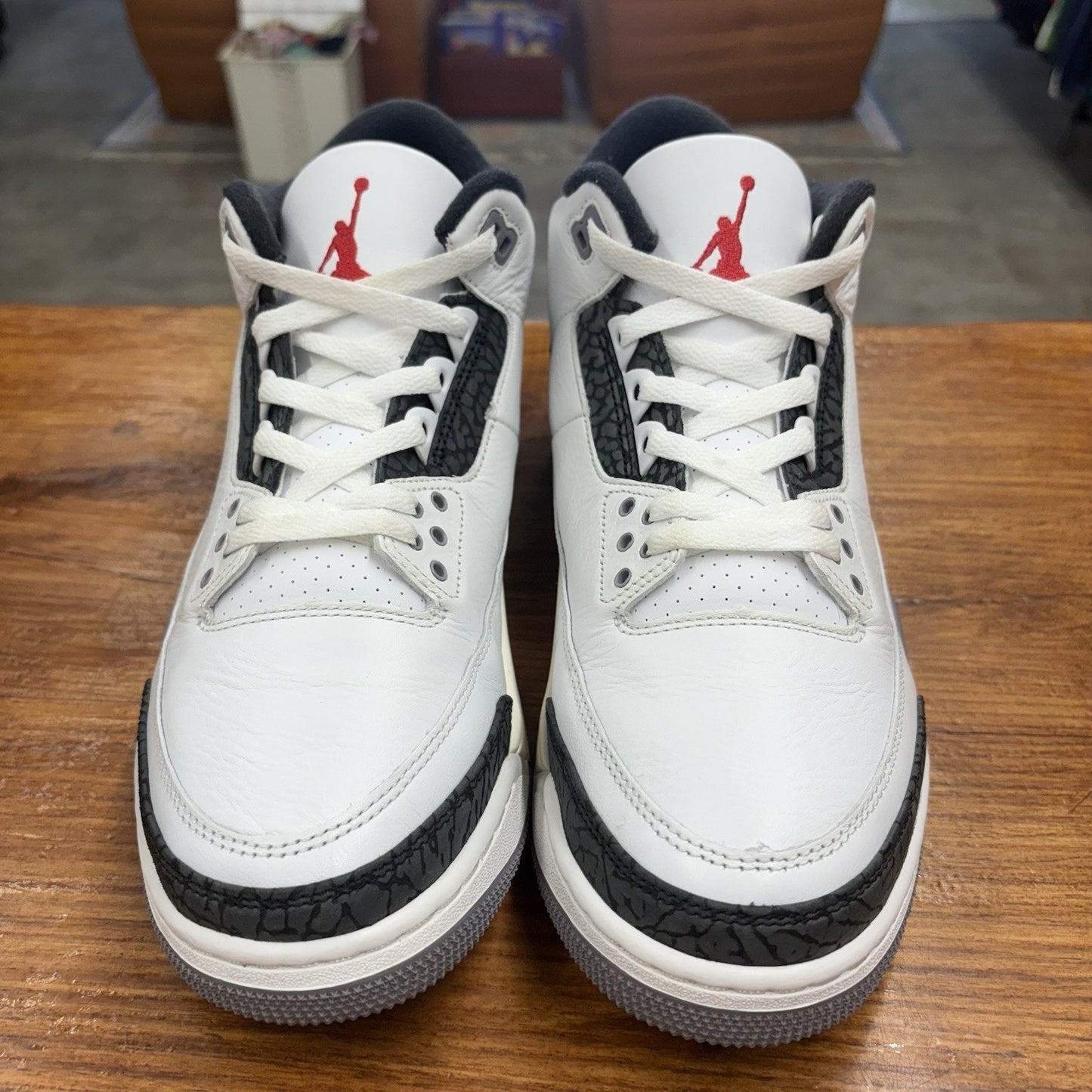 Size 10.5 -Jordan 3 Retro Cement Grey