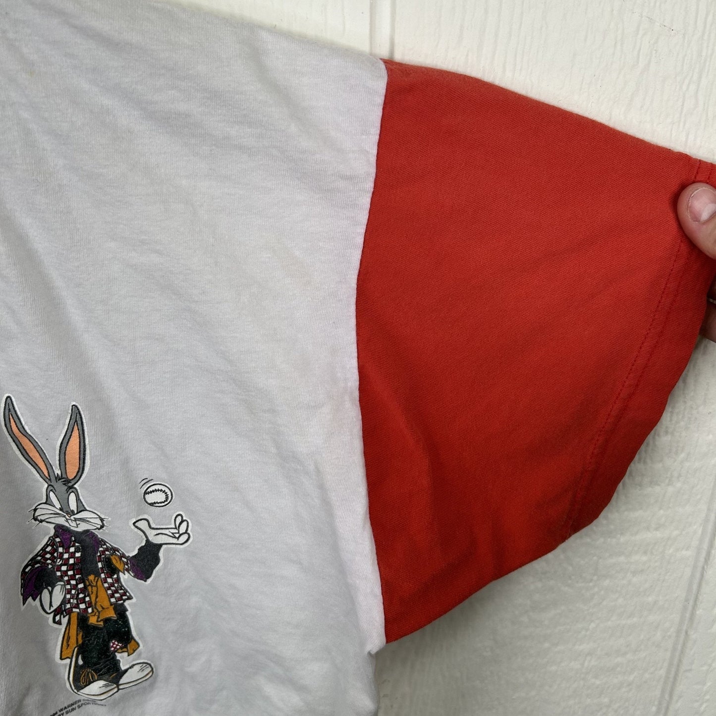 Vintage 1994 Bugs Bunny & Taz Button-Up Baseball Style (L)